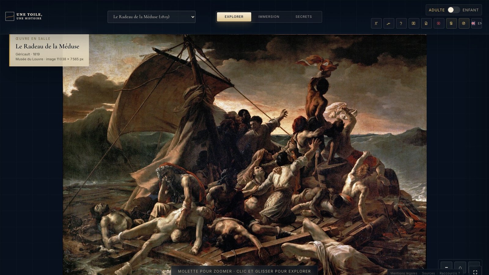 Une Toile Une Histoire expérience culturelle interactive